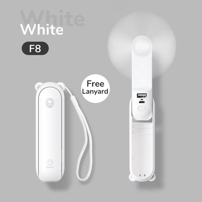 Handheld Fan Mini Portable Electric Ventilador USB Rechargeable Fans 4800mAh Silent Small FAN for Home CoolingVentoinha