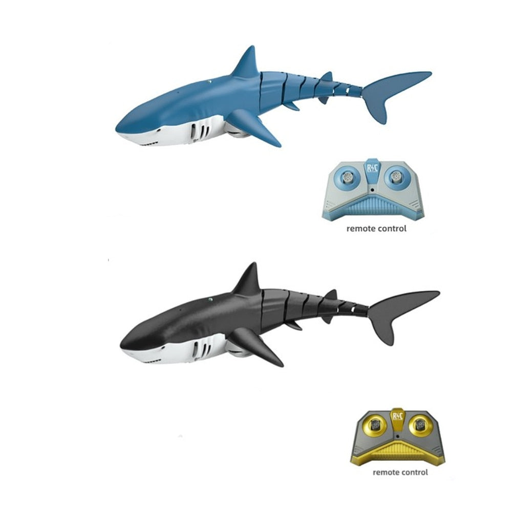 RC Boat 2.4G Remote Controlled Shark Whale Spray Water Radio Controlled Boats outdoor lake swimming pool Toys for boys Children