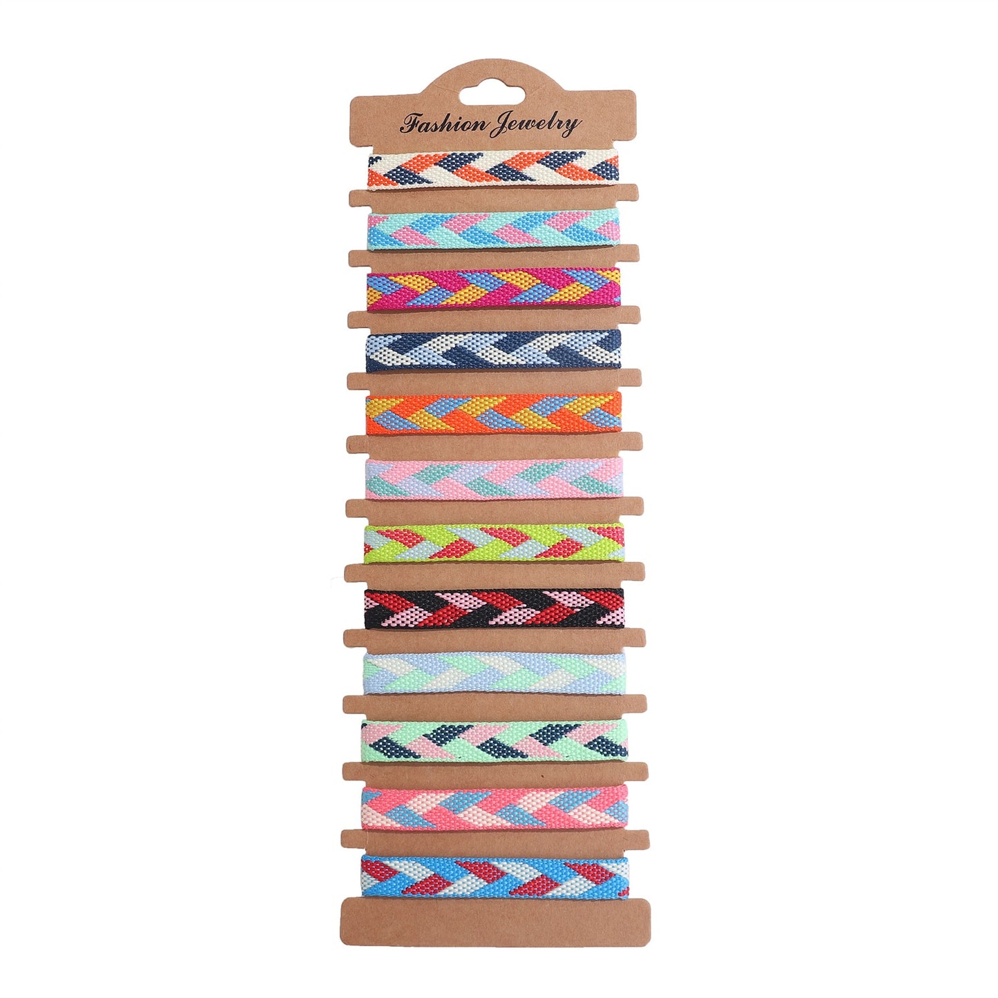 Boho 12pcs/set Multicolor Embroidery String Handwoven Friendship Bracelet Women Wholesale New Fashion Handmade Jewelry Present