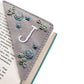 1PC Personalized Hand Embroidered Corner Bookmark Handmade Custom Letter Bookmarks Hand Stitched Felt Bookmarker Book Lovers Toy