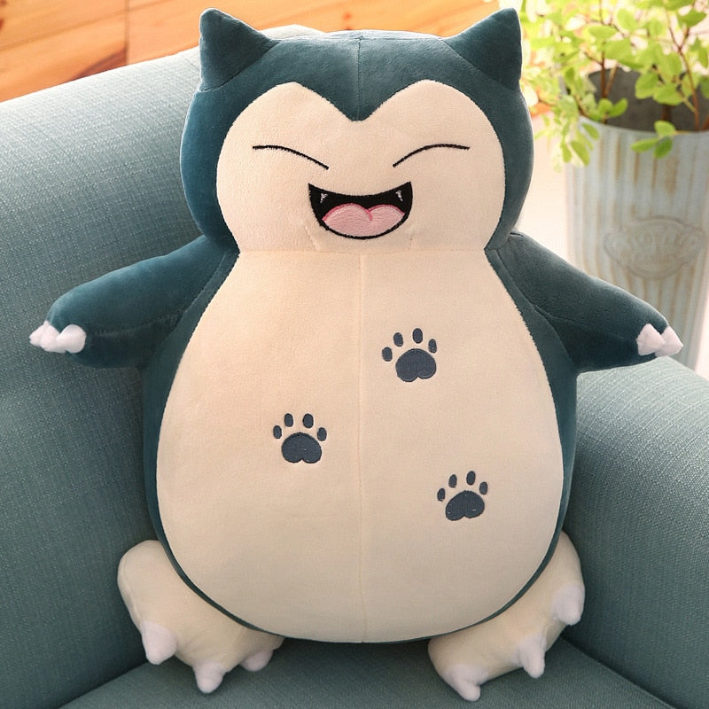 30/200cm Huge Pokemon Snorlax Anime Plush Toys Big Pokémon Plushie Kawaii Semi-finished Leather Holster Pillow Gift for Children