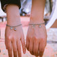 2Pcs Fashion Star Moon Magnetic Pendant Couple Bracelets for Women Handmade Rope Chain Bracelet Friendship Minimalist Jewelry