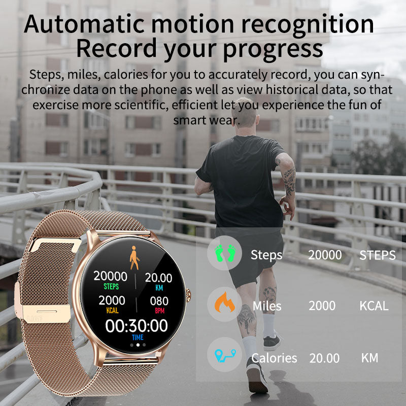 LIGE GPS Track 2025 Bluetooth Call Women Smart Watch Men Full Touch Fitness Track Waterproof Men Smartwatch Lady For Android IOS