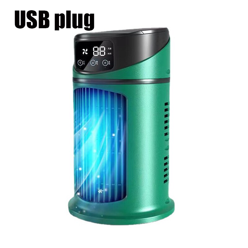 2025 New Mini Air Cooler Home Portable Air Conditioner Office Desktop Refrigeration Fan Air Humidifier
