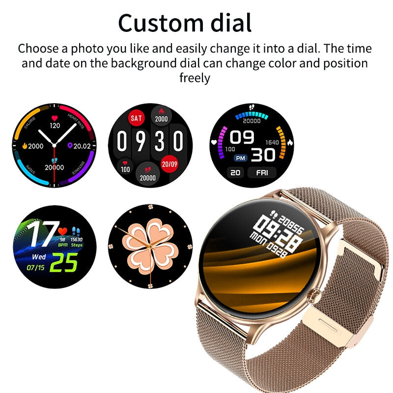 LIGE GPS Track 2025 Bluetooth Call Women Smart Watch Men Full Touch Fitness Track Waterproof Men Smartwatch Lady For Android IOS