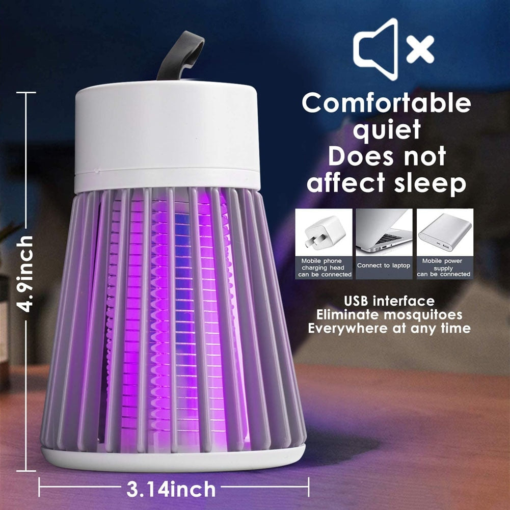 2025 Electric Shock Mosquito Killer Lamp USB Fly Trap Zapper Insect Killer Repellent Bedroom Outdoor Anti Mosquito Trap
