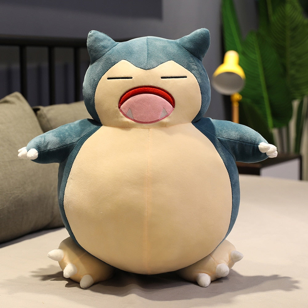 30/200cm Huge Pokemon Snorlax Anime Plush Toys Big Pokémon Plushie Kawaii Semi-finished Leather Holster Pillow Gift for Children
