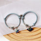 2Pcs Fashion Star Moon Magnetic Pendant Couple Bracelets for Women Handmade Rope Chain Bracelet Friendship Minimalist Jewelry