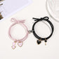 2Pcs Fashion Star Moon Magnetic Pendant Couple Bracelets for Women Handmade Rope Chain Bracelet Friendship Minimalist Jewelry