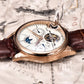 Men Watches Automatic Mechanical Watch Tourbillon Clock Genuine Leather Waterproof Watch Men Military Wristwatch Man