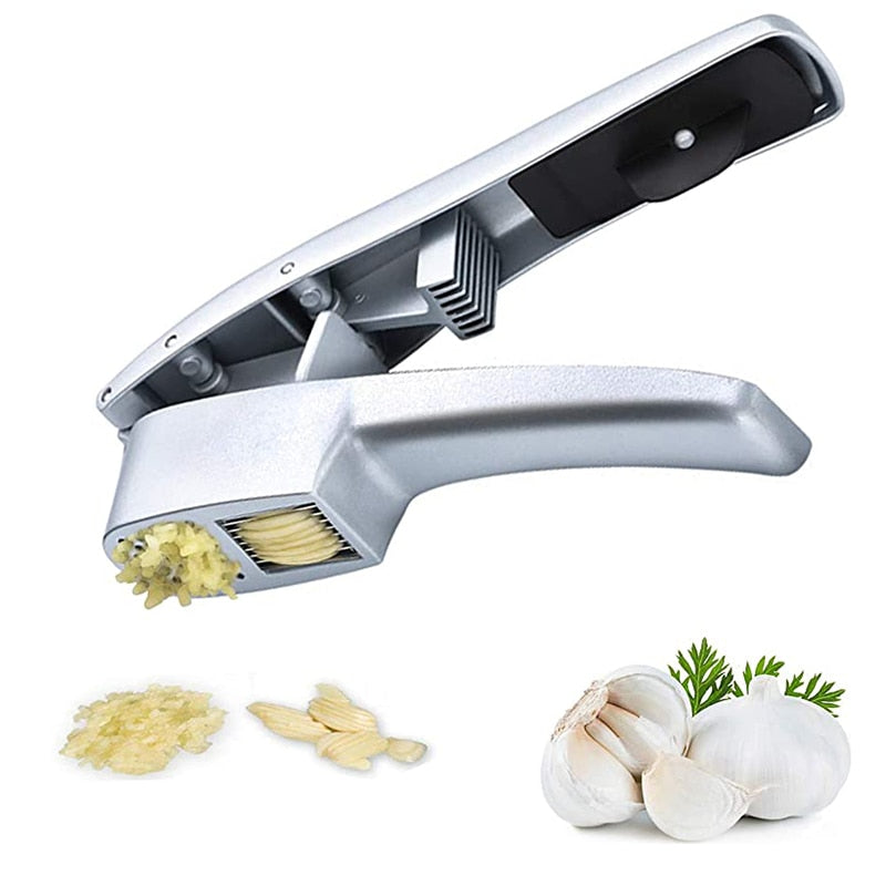 Garlic Press Garlic Chopper Zinc Alloy Garlic Slicer Crusher Garlic Peeler Manual Kitchen Hacking Gadgets