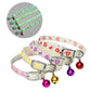 Adjustable Necklace Pet Glowing Collars with Bells Safety Night Walking Luminous Collar Supplies Glow At Night Dogs Cats