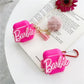 Barbie Bluetooth Earphone Case for Airpods Pro 1 2 3 Anime Cartoon Cute Silicone Protective Soft Cover with Plush Pendant