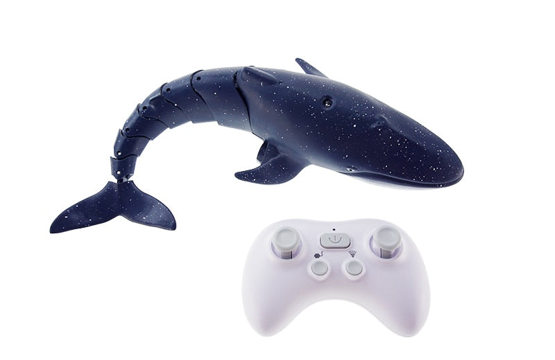 RC Boat 2.4G Remote Controlled Shark Whale Spray Water Radio Controlled Boats outdoor lake swimming pool Toys for boys Children