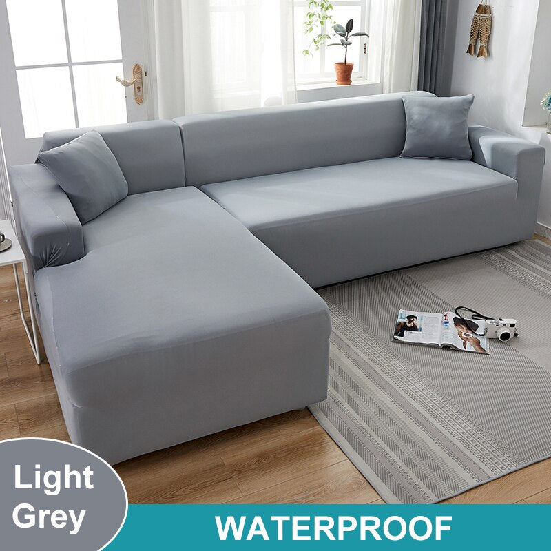 Waterproof Sofa Cover 1/2/3/4 Seater Sofa Cover for Living Room Elastic L Shaped Corner Sofa Cover Couch Cover for Sofa