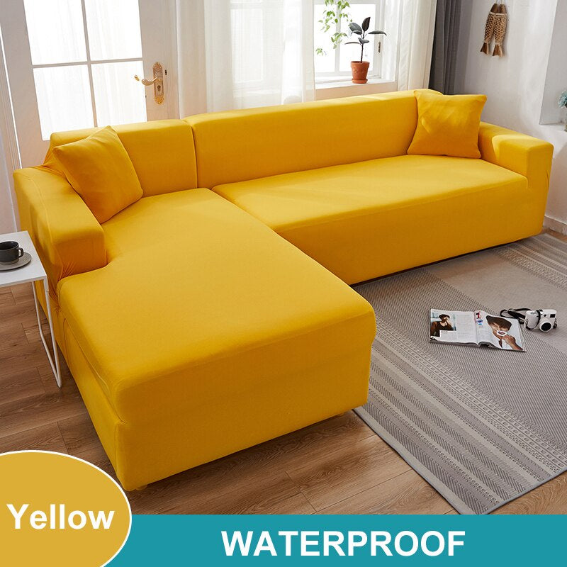 Waterproof Sofa Cover 1/2/3/4 Seater Sofa Cover for Living Room Elastic L Shaped Corner Sofa Cover Couch Cover for Sofa