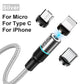 3M Magnetic Cable Micro USB Type C Fast Charging Type-C Magnet Charger Mobile Phone Cable USB C For Xiaomi iPhone 11 Xr Samsung
