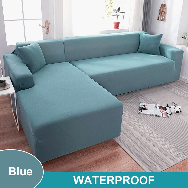Waterproof Sofa Cover 1/2/3/4 Seater Sofa Cover for Living Room Elastic L Shaped Corner Sofa Cover Couch Cover for Sofa