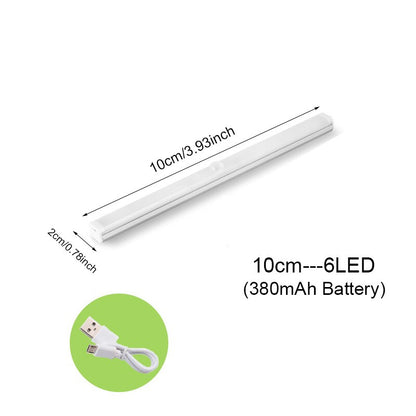 Motion Sensor Light Wireless LED Night Light USB Rechargeable Night Lamp For Kitchen Cabinet Wardrobe Lamp Staircase Backlight
