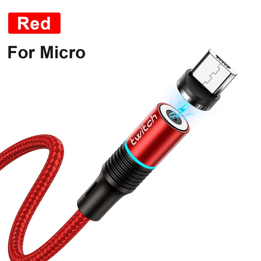3M Magnetic Cable Micro USB Type C Fast Charging Type-C Magnet Charger Mobile Phone Cable USB C For Xiaomi iPhone 11 Xr Samsung