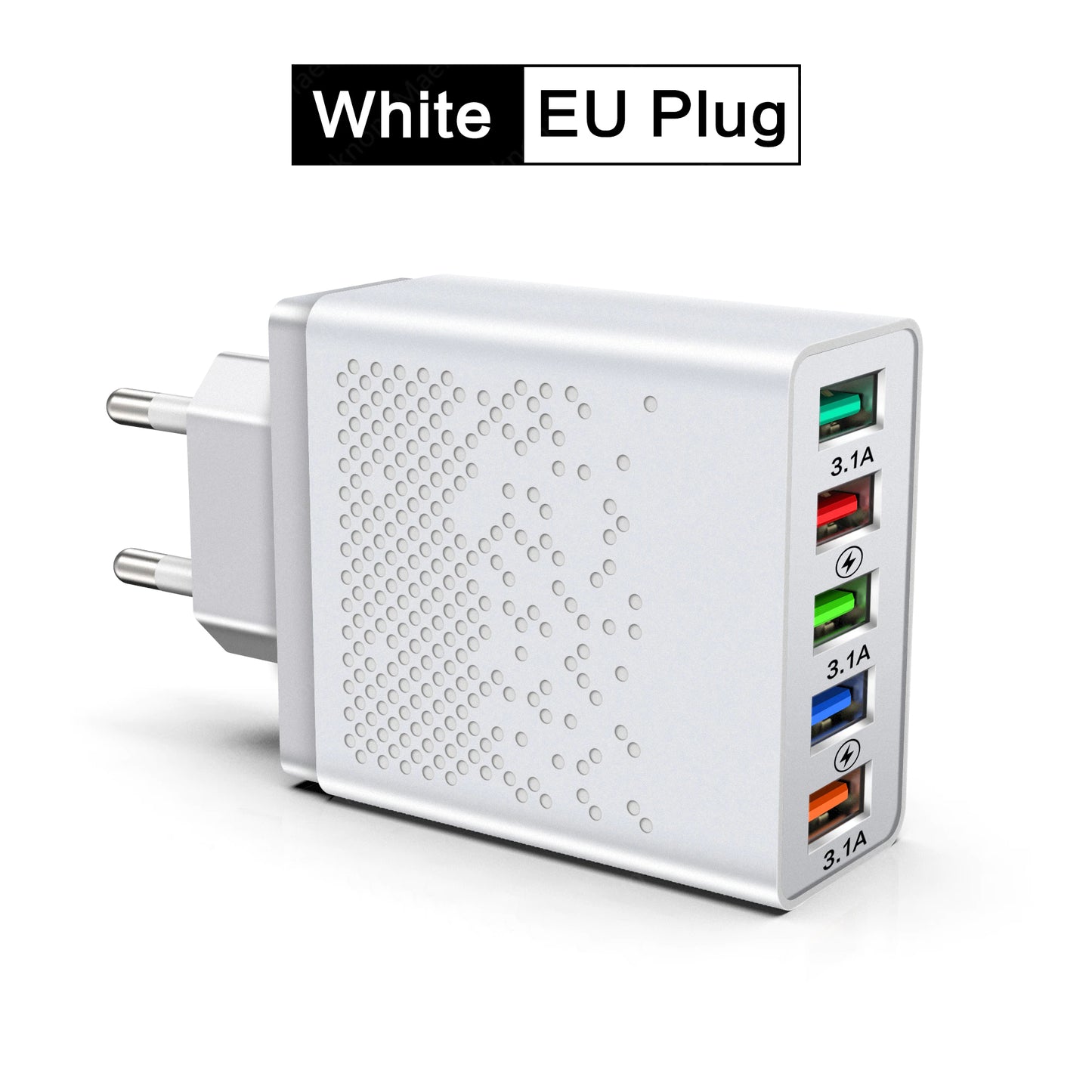 68W 5 Ports USB Charger Quick Charge EU/US Plug Wall Charger Fast Charging For IPhone Samsung Xiaomi Huawei Phone Charge Adapter