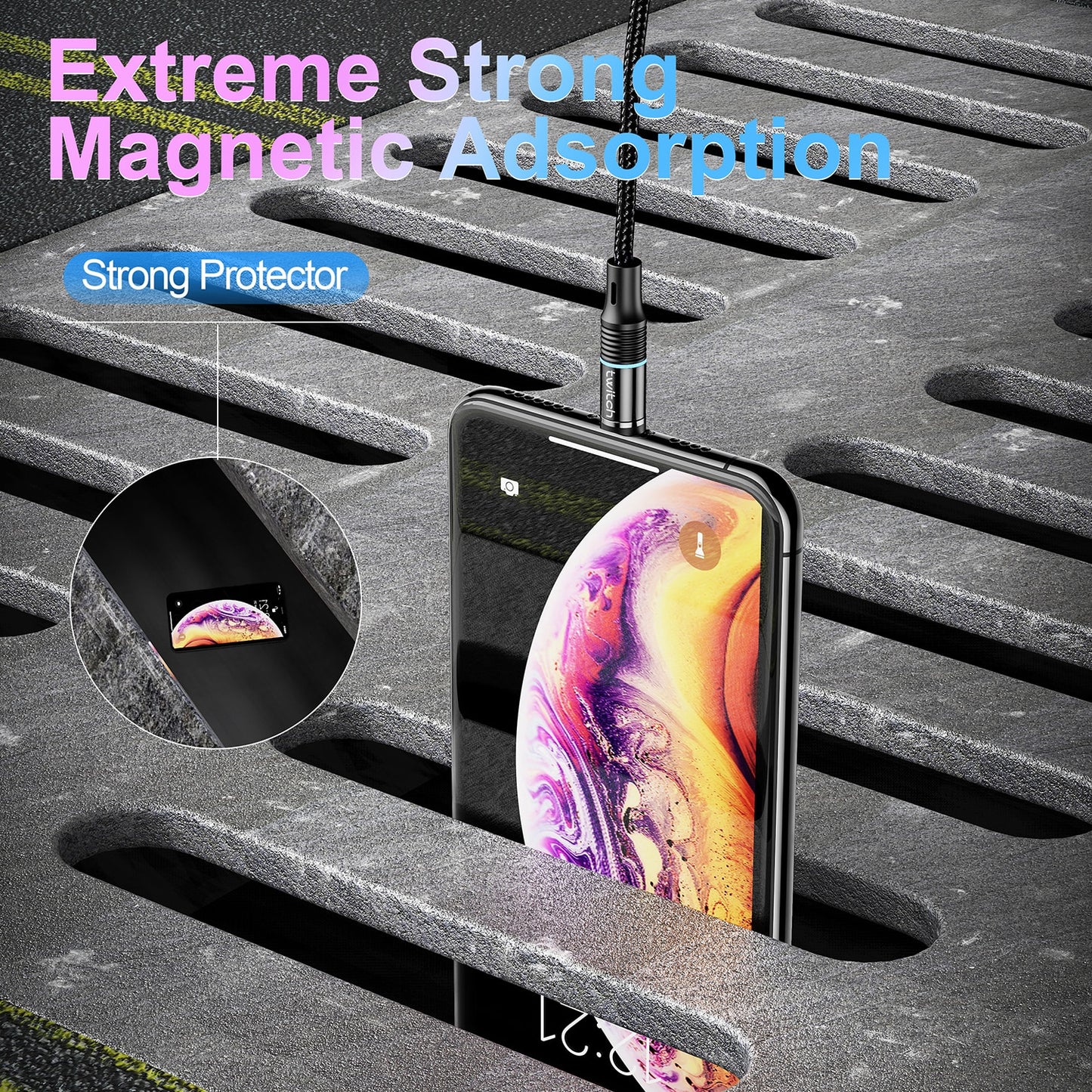 3M Magnetic Cable Micro USB Type C Fast Charging Type-C Magnet Charger Mobile Phone Cable USB C For Xiaomi iPhone 11 Xr Samsung