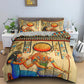 Egyptian Bedding Set Ancient Egypt Civilization Duvet Cover Characters Home Textiles Bedclothes 2/3PCS