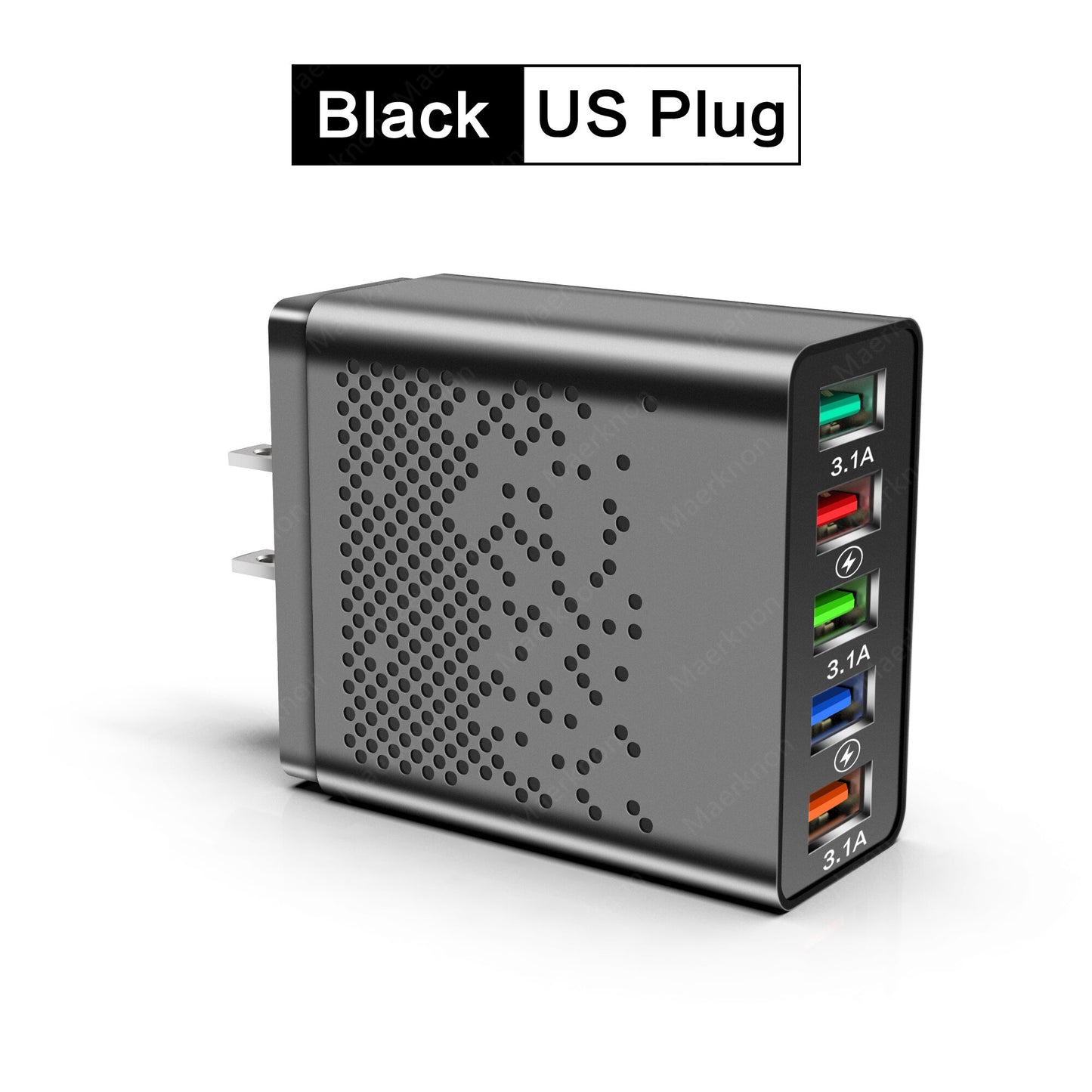 68W 5 Ports USB Charger Quick Charge EU/US Plug Wall Charger Fast Charging For IPhone Samsung Xiaomi Huawei Phone Charge Adapter