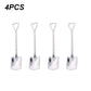 4/8PCS Shovel Spoons Stainless Steel TeaSpoons Creative Coffee Spoon For Ice cream Dessert Scoop Tableware Cutlery set
