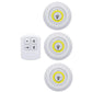 3W Super Bright Cob Under Cabinet Light LED Wireless Remote Control Dimmable Wardrobe Night Lamp Home Bedroom Kitchen Nightlight