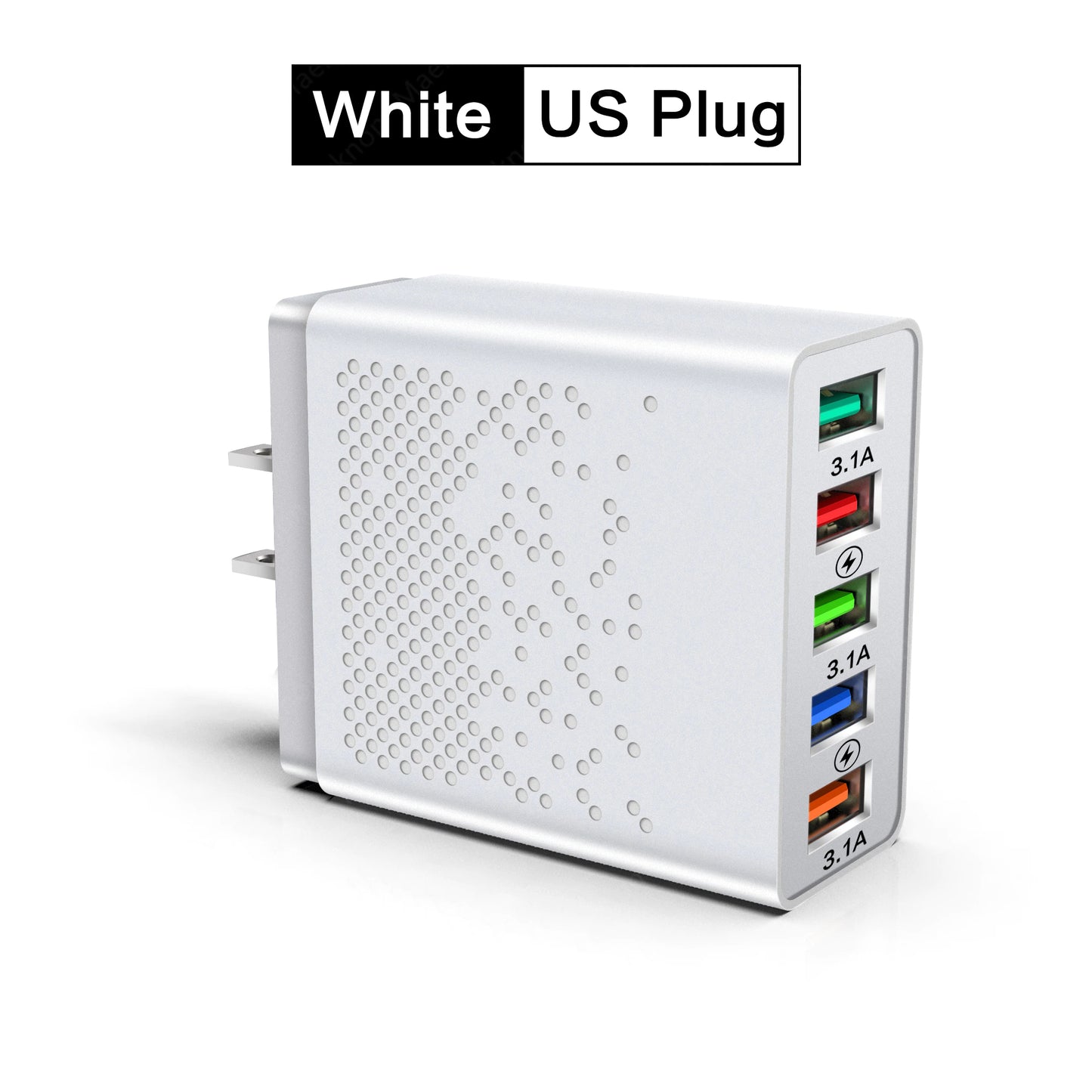 68W 5 Ports USB Charger Quick Charge EU/US Plug Wall Charger Fast Charging For IPhone Samsung Xiaomi Huawei Phone Charge Adapter