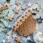 Printed Rolling Pin Rock Snowflake Elk Wooden Rolling Embossing Baking Cookies Biscuit Fondant Cake Patterned Roller 35*5cm