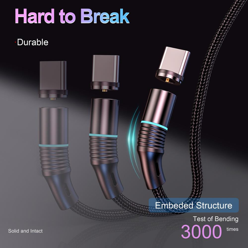 3M Magnetic Cable Micro USB Type C Fast Charging Type-C Magnet Charger Mobile Phone Cable USB C For Xiaomi iPhone 11 Xr Samsung