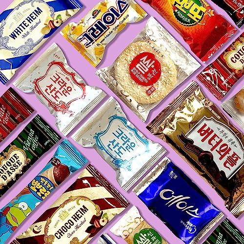 DAGAON Finest [Korean Variety Snack] Box 34 Count – Including [Korean]’s Favorite Chips, Biscuits, Cookies, Pies, Candies. Perfect appetizing for any occasions, gifts and everyone.