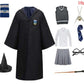 Harry Potter Cosplay Clothes Potter Cosplay Costume Robe Cloak With Tie Scarf Wand Glasses Sweater Shirt Skirt Cosplay Accessories