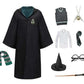 Harry Potter Cosplay Clothes Potter Cosplay Costume Robe Cloak With Tie Scarf Wand Glasses Sweater Shirt Skirt Cosplay Accessories