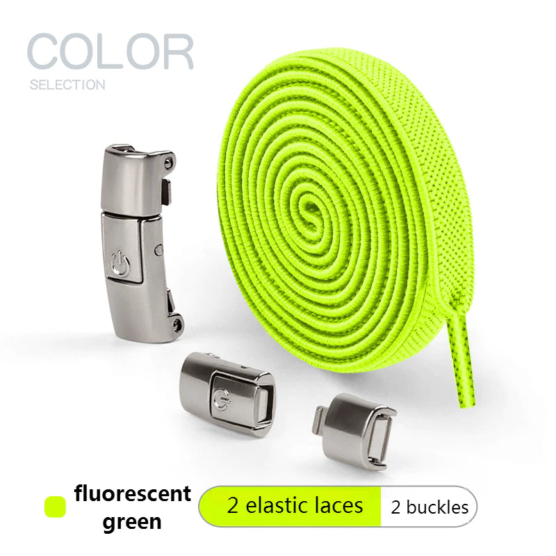 2025 No Tie Shoe laces Press Lock Shoelaces without ties Elastic Laces Sneaker Kids Adult 8MM Widened Flat Shoelace for Shoes