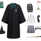 Harry Potter Cosplay Clothes Potter Cosplay Costume Robe Cloak With Tie Scarf Wand Glasses Sweater Shirt Skirt Cosplay Accessories