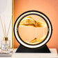 Moving Sand Art Picture Round Glass 3D Hourglass Deep Sea Sandscape In Motion Display Flowing Sand Frame 7/12inch For home Decor