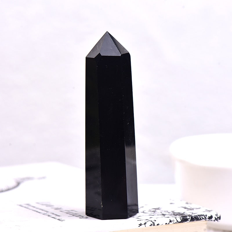 Hot Sale 1PC Natural Crystal Column Quartz Rock Mineral Specimen Crystal Point Quartz Rainbow Wand  Home Decor Reiki Healing Energy Stone