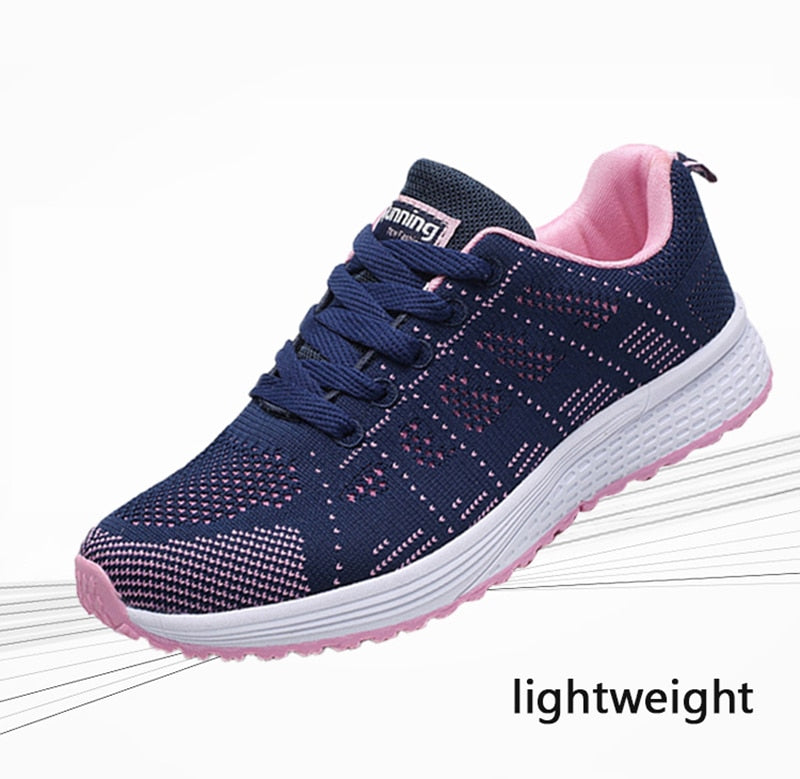 Women Sneakers Casual Shoes Flats Air Mesh Breathable Trainers Ladies Shoes Female Sneakers Women Shoes Basket Tenis Feminino