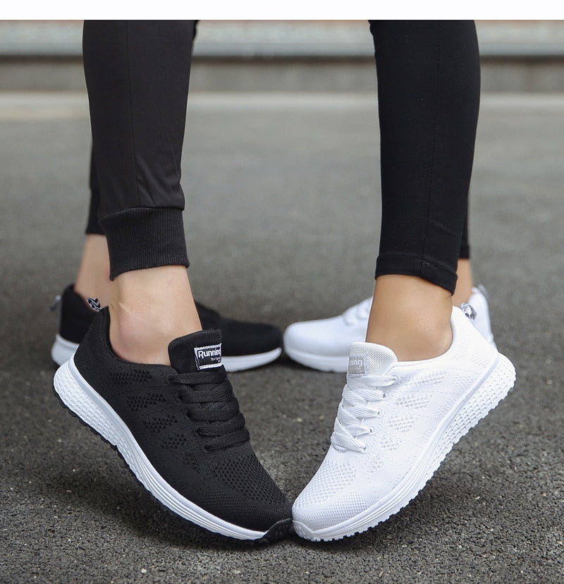 Women Sneakers Casual Shoes Flats Air Mesh Breathable Trainers Ladies Shoes Female Sneakers Women Shoes Basket Tenis Feminino