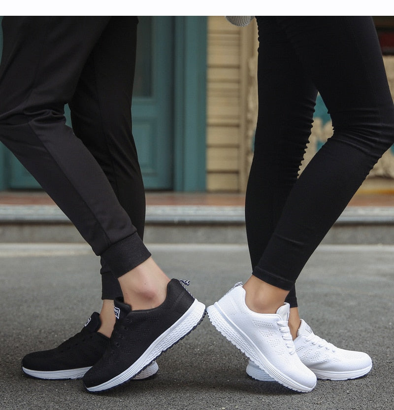 Women Sneakers Casual Shoes Flats Air Mesh Breathable Trainers Ladies Shoes Female Sneakers Women Shoes Basket Tenis Feminino