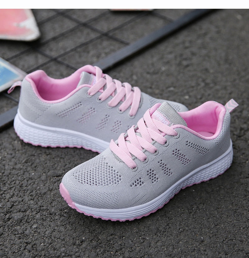 Women Sneakers Casual Shoes Flats Air Mesh Breathable Trainers Ladies Shoes Female Sneakers Women Shoes Basket Tenis Feminino