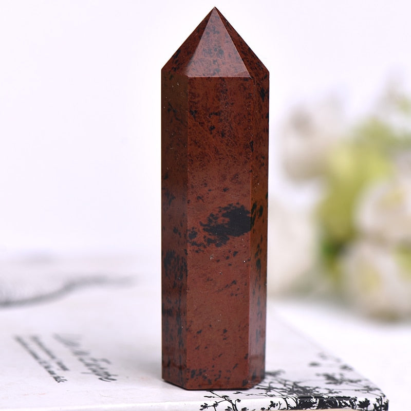 Hot Sale 1PC Natural Crystal Column Quartz Rock Mineral Specimen Crystal Point Quartz Rainbow Wand  Home Decor Reiki Healing Energy Stone