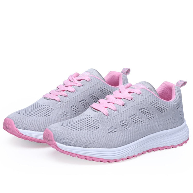 Women Sneakers Casual Shoes Flats Air Mesh Breathable Trainers Ladies Shoes Female Sneakers Women Shoes Basket Tenis Feminino