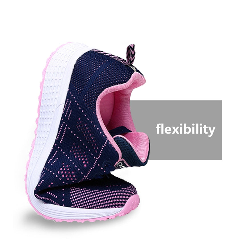 Women Sneakers Casual Shoes Flats Air Mesh Breathable Trainers Ladies Shoes Female Sneakers Women Shoes Basket Tenis Feminino
