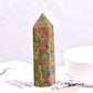 Hot Sale 1PC Natural Crystal Column Quartz Rock Mineral Specimen Crystal Point Quartz Rainbow Wand  Home Decor Reiki Healing Energy Stone