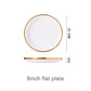 White Porcelain Plates Food Dinner Set Dishes Salad Soup Bowl Ceramic Plates and Bowls Set Tableware Set Service for 4/6/8