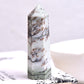 Hot Sale 1PC Natural Crystal Column Quartz Rock Mineral Specimen Crystal Point Quartz Rainbow Wand  Home Decor Reiki Healing Energy Stone